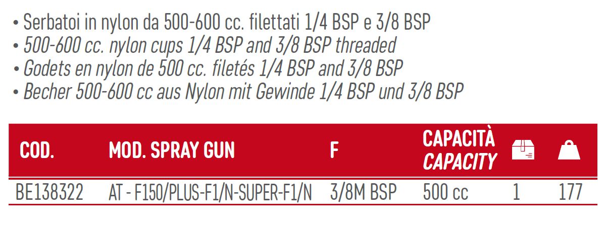 SERBATOIO SUPERIORE 500 ML