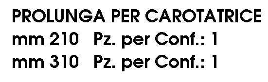 PROLUNGA 200 mm diametro 13 M16   
