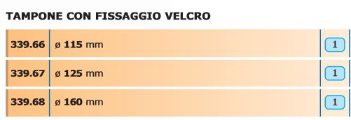 TAMPONE LUCID C/VELCR diametro 115