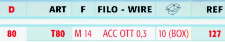 SPAZZ.TAZZA diametro 80 ACC-OT OND