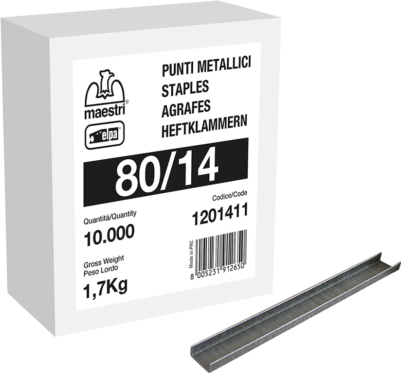 SCATOLA 10000 GRAFFE ELPA 80/14 X RO-MA 8016 MAESTRI 1,7KG 1201411