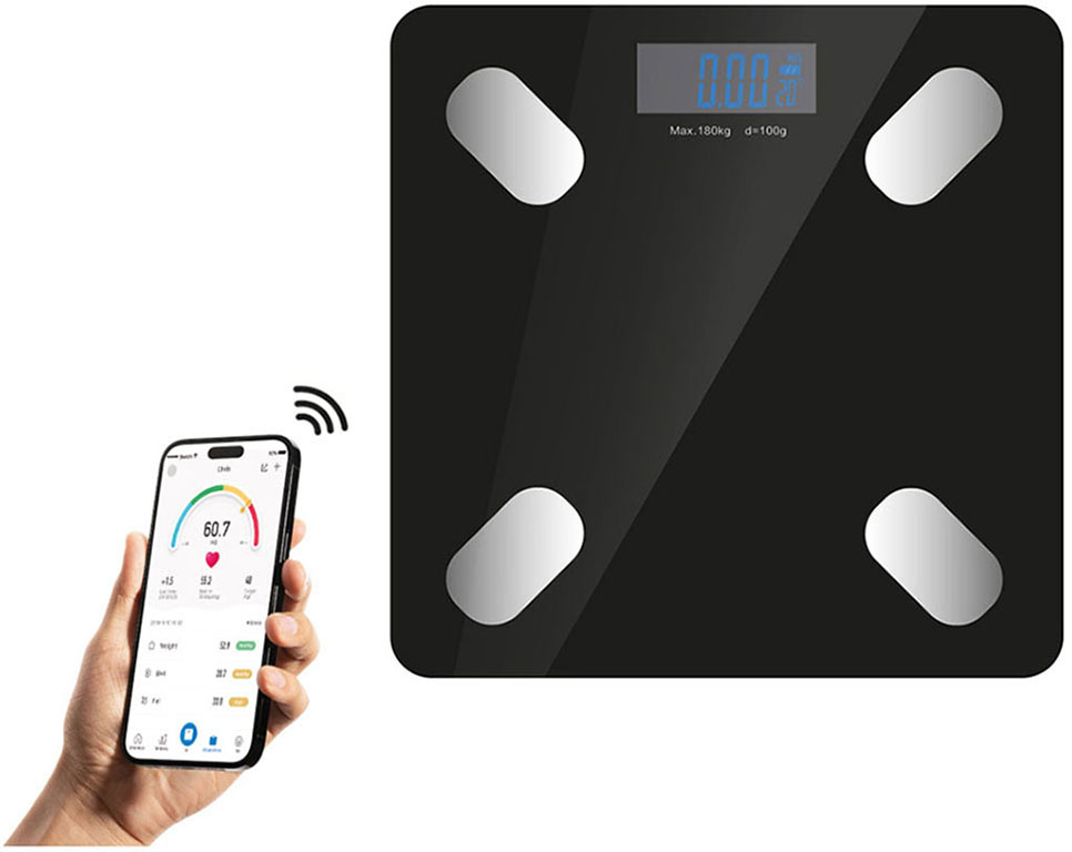 BILANCIA ELETTRONICA PESA PERSONE BLUETOOTH MAURER