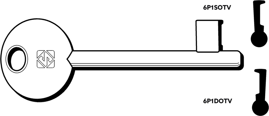 CHIAVE PATENTE 6P1S OTTONE LUCIDO SILCA