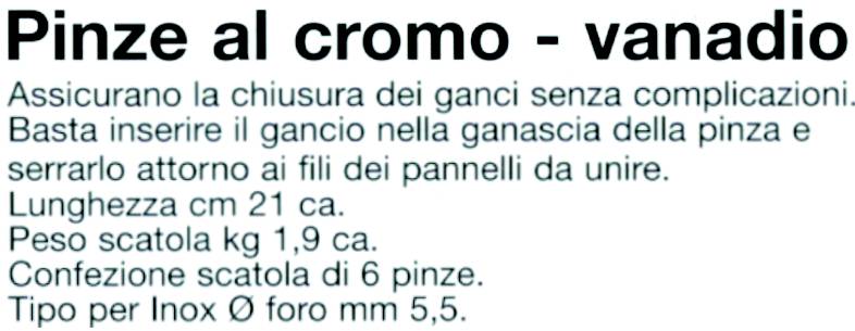 PINZA L 21CM X GANCI INOX 