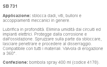 LUBRIF.MULTIUSO SB731 400M