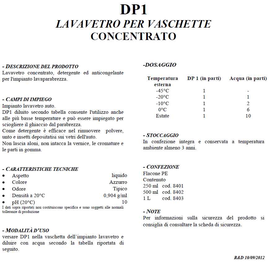 LIQUIDO LAVAVETRI DP1 500M