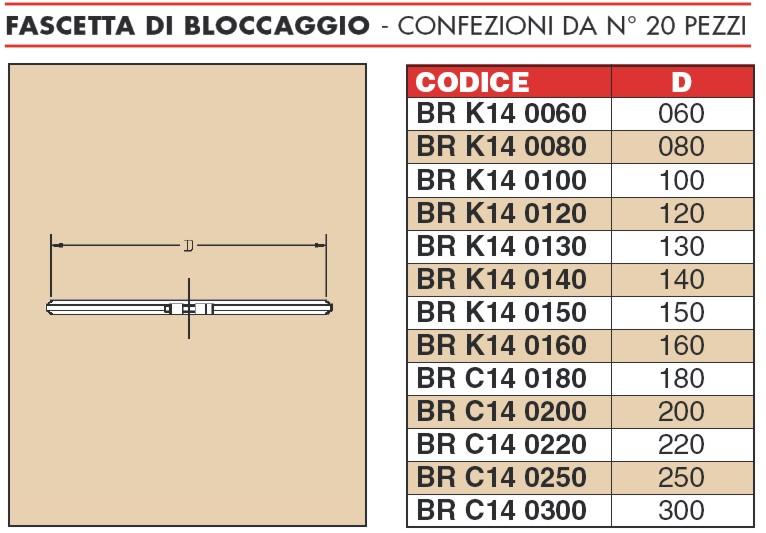 FASCETTA BLOCC. MONO diametro 80  