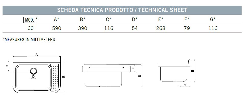 PILOZZO PLAST 60CM BIANCO 