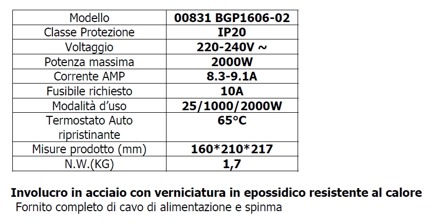 TERMOVENT CER 3 VEL C/PIED