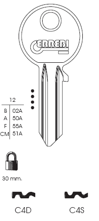 CHIAVE C4D | CS204        