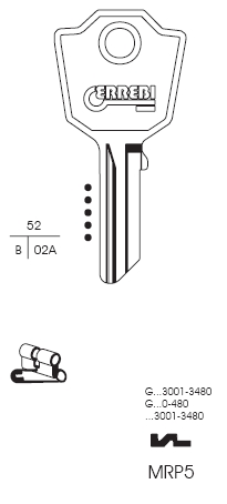 CHIAVE MRP5 | MER4        