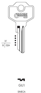 CHIAVE GU1 | SM1          