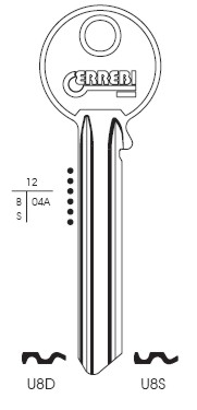 CHIAVE U8D | UL046        