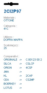 CHIAVE 2CI2P97 | CSLCP    