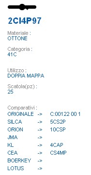 CHIAVE 2CI4P97 | 5CS2P    