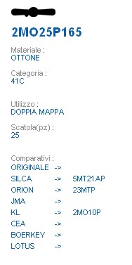 CHIAVE 2MO25P165 | 5MT21AP