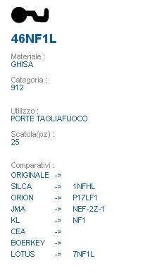 CHIAVE 46NF1L | 1NFHL     