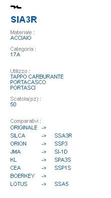 CHIAVE SIA3R | SSA3R      