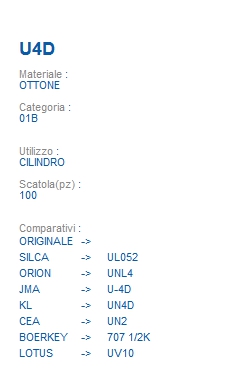 CHIAVE CRISTAL COLOR U4D  