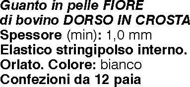 GUANTO FIORE DOR/CRO TG 10