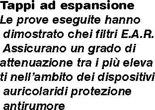 TAPPI ORECCHIE 3M MOD 1100