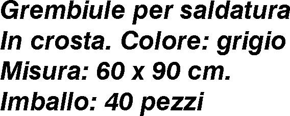 GREMBIULE SALD CROSTA60X90