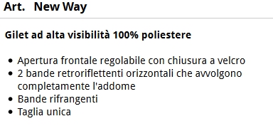 GILET ALTA VISIB. GIALLO  