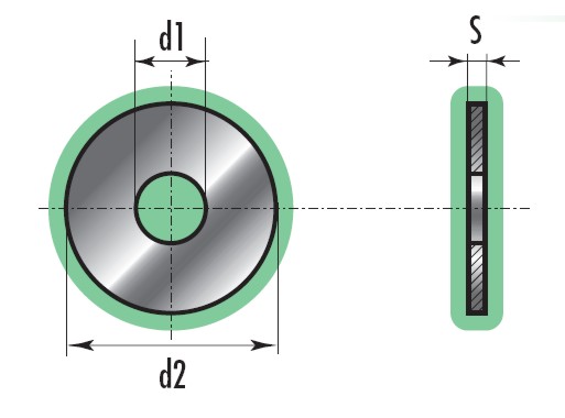 ROND ZINC  diametro 13x37 M12 100P