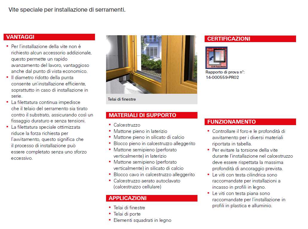 VITE MURO FFS 7.5x62 100PZ