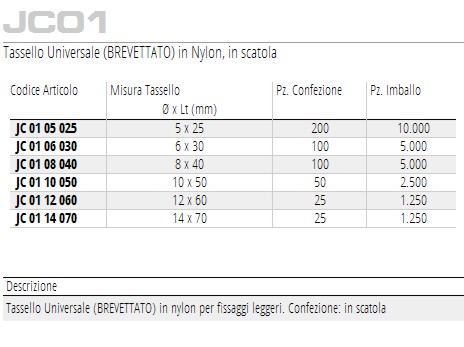 TASS UNI-NYLON JC10X50 50P