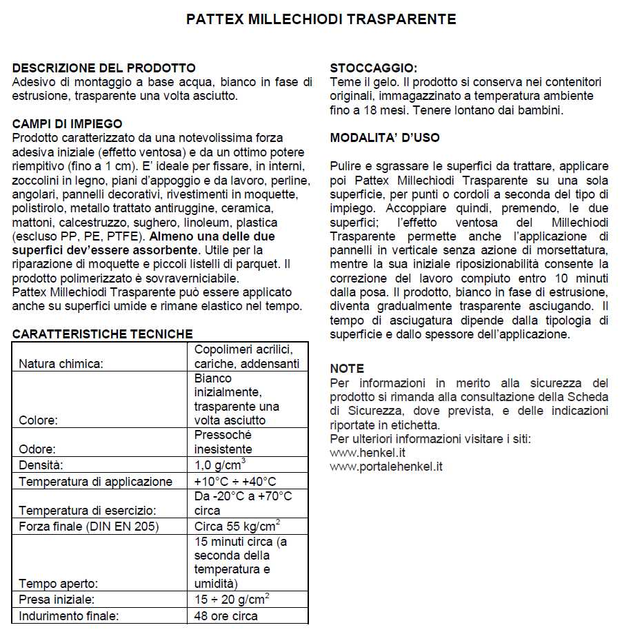 MILLECHIODI TRASPAREN 310G