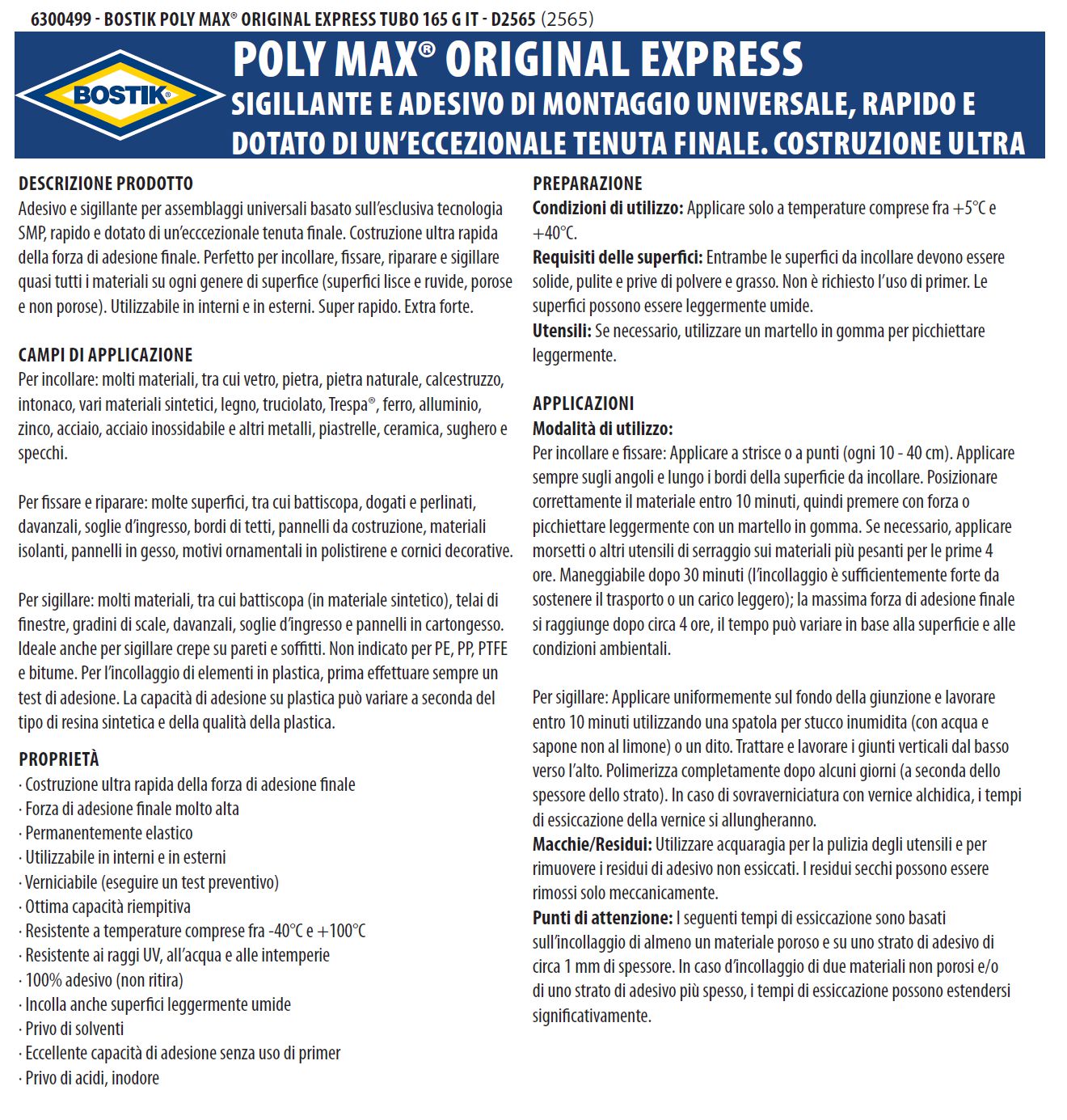 POLYMAX TUBETTO BIANC 165G