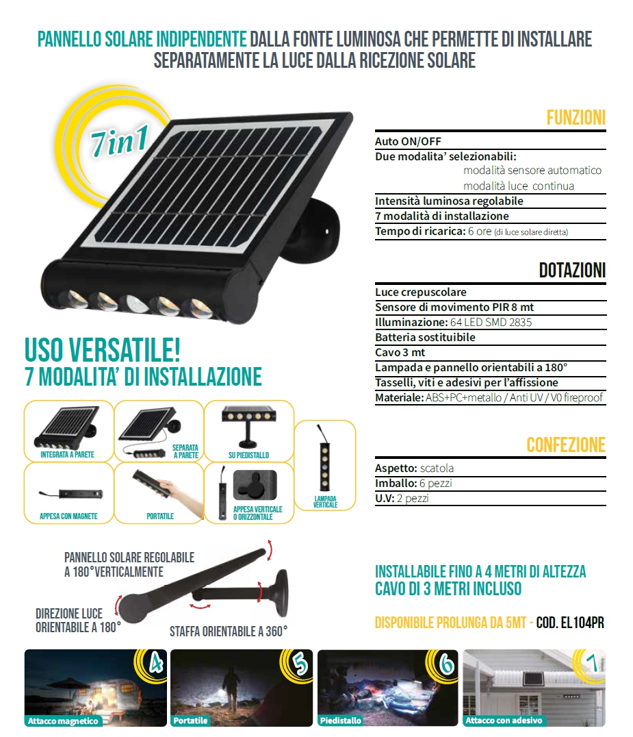 LUMINACOMBI 7 IN 1 1000LUM