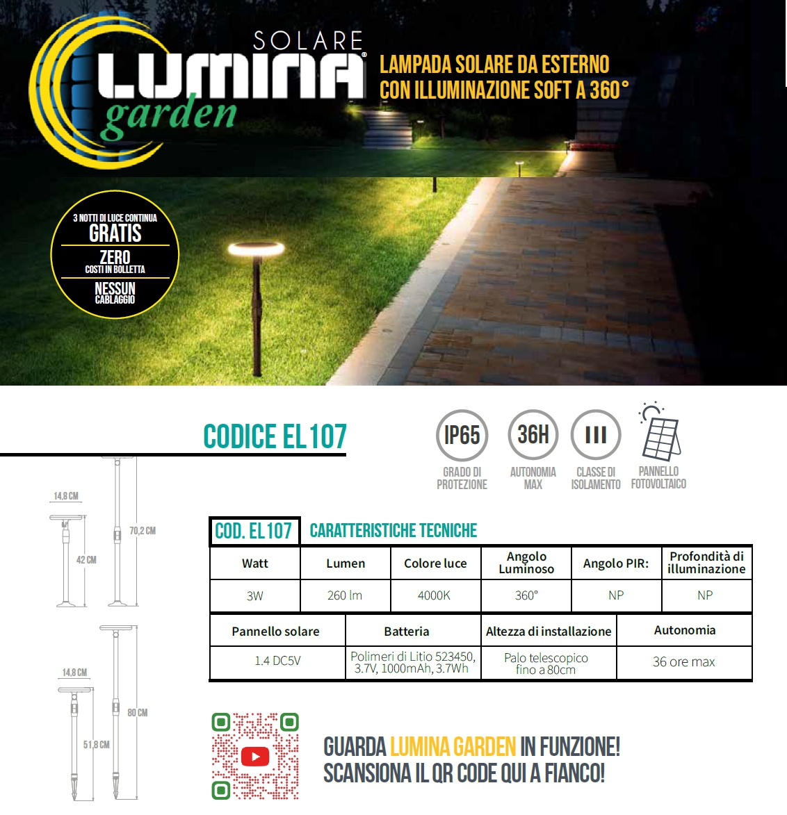 LUMINAGARDEN DOP/FIS 260LU