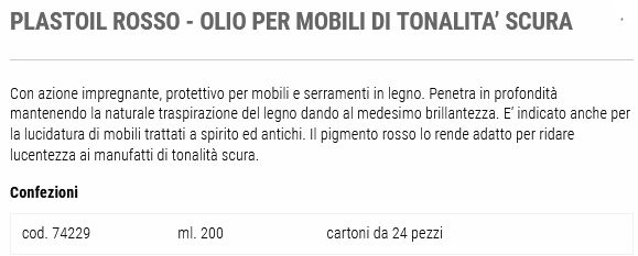 OLIO ROSSO MOBIL SCUR 200M