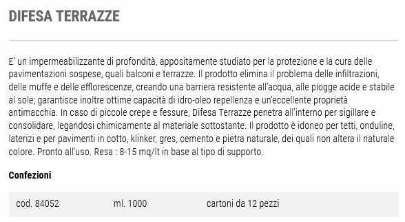 DIFESA TERRAZZE IMPERM 1LT