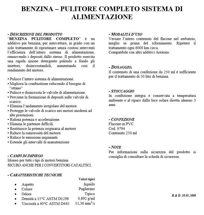 ADDITIVO PULIT COMPL  BENZ