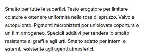 SMALTO ACRIL BIA. ELETTROD