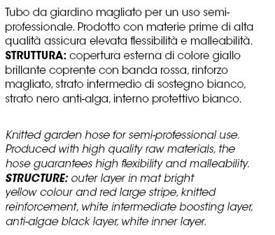 TUBO FLORA GIALLO 5/8x15MT