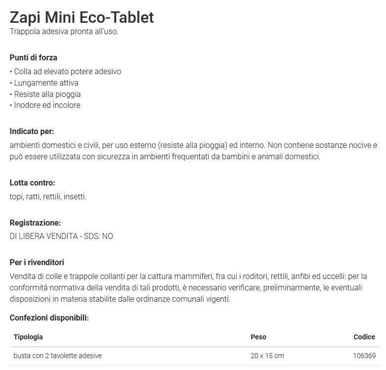 TAVOLETTA COLLA MINI 19X14