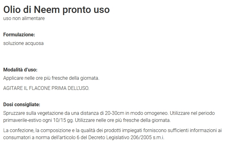 ZAPI OLIO DI NEEM PR/U 500