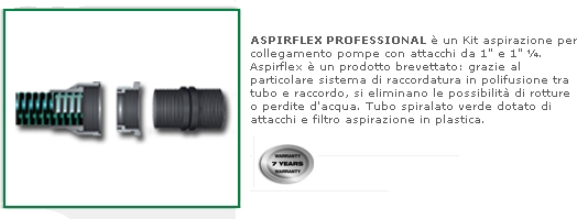 TUBO SPIRAL.RACCORD. 1"X7m