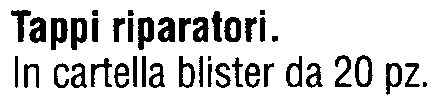 TAPPI RIPARAT. 4,5MM 100PZ