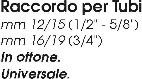 RACCORDO x TUBI      12/15