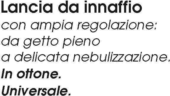 LANCIA REGOLABILE C/FLUSSO