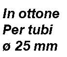 RACCORDO X TUBI diametro  25      