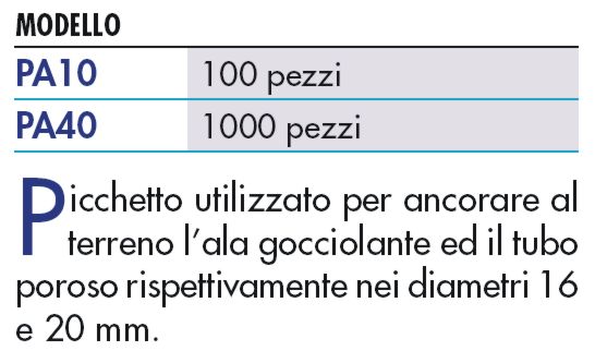 PICCHETTO ALA GOCCIOL diametro 16 