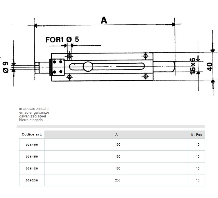 CATENACC PORTALUCC 150 ZIN