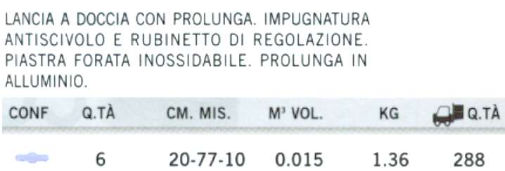 LANCIA CON PROLUNGA BLIST 