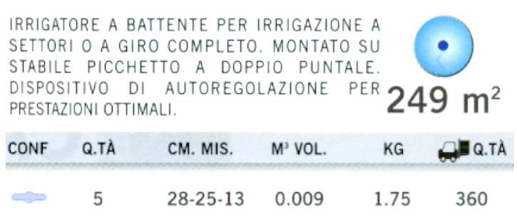 IRRIGATORE IMPACT PICCHET.